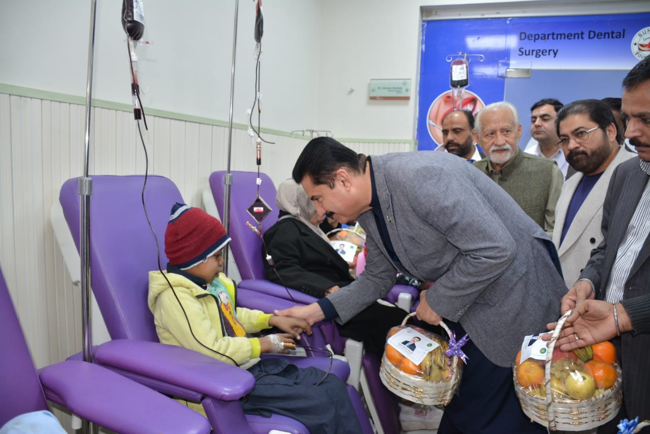 visits Sundas Foundation Lahore