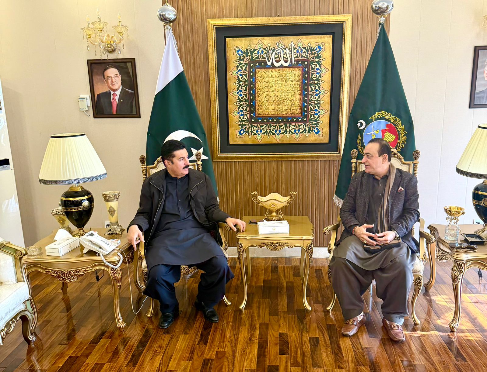 Kundi called on by a Sindh MPA Lal Chand at his residence in Islamabad