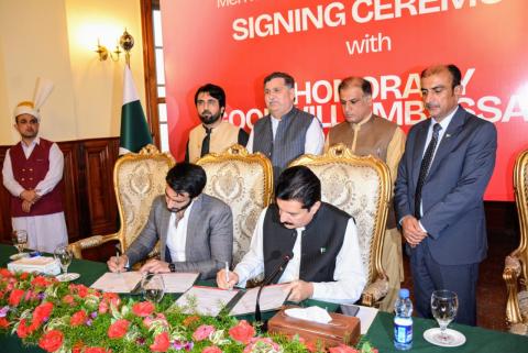 Kundi and young artist and singer Saif Ali Khan signed MoU