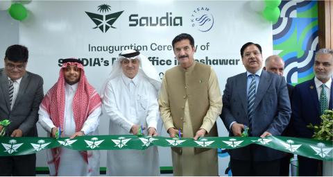 Governor KP, Saudi envoy inaugurate Saudia office in Peshawar to facilitate travelers