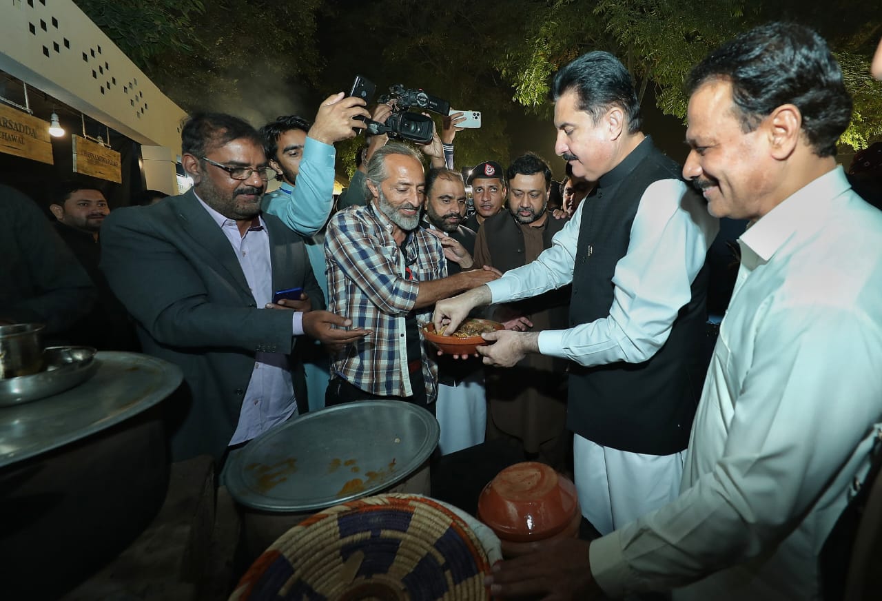 Governor Khyber Pakhtunkhwa, Faisal Karim Kundi visits Khyber Pakhtunkhwa Pavilion Cultural Nights at Lok Virsa, Islamabad.