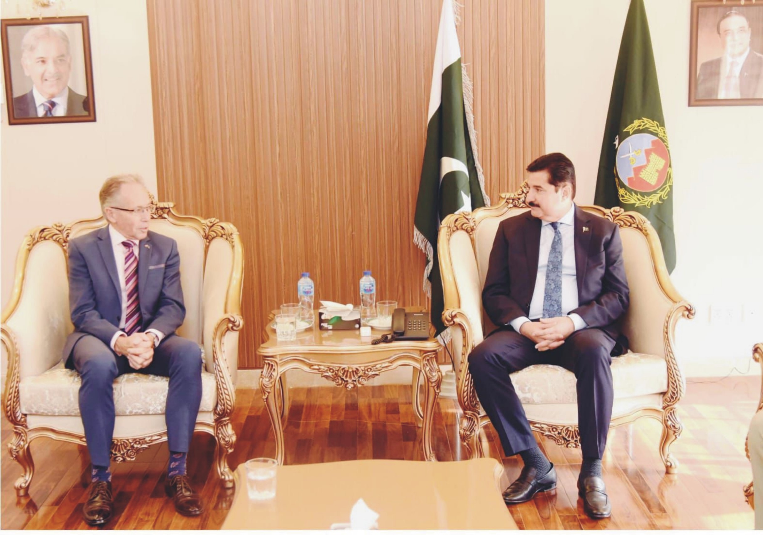 Governor Khyber Pakhtunkhwa Faisal Karim Kundi called on by Australian High Commissioner to Pakistan H.E Neil Hawkins on TUESDAY at Islamabad.