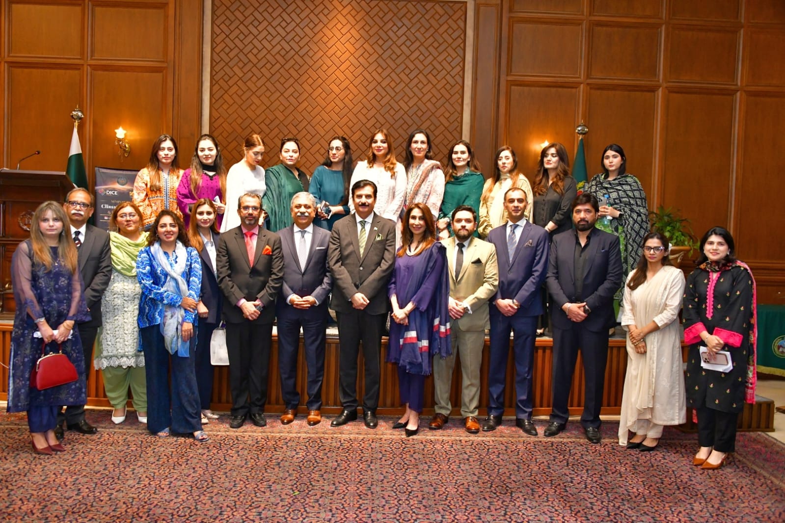 Kundi during his address to a seminar on Climate Change & Inclusion arranged by DICE Forum at Governor House stressed the need for joint efforts to address climate change challenges