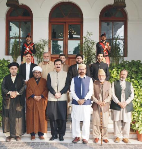 Governor Khyber Pakhtunkhwa Faisal karim Kundi called on by representatives delegation of Tehreek Nifaz Fiqa Jafaria at Governor House on TUESDAY.