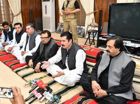 Kundi during his visit to Azeem Bagh Kohat says Pakistan emerging as key mediator due to positive role in Iran-US Talks