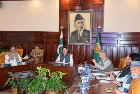 Kundi was briefed about the progress of the Peshawar Northern Bypass 