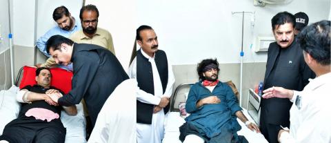 Kundi visits Swat, inquires after suicide blast victims, vows unwavering fight against terrorism